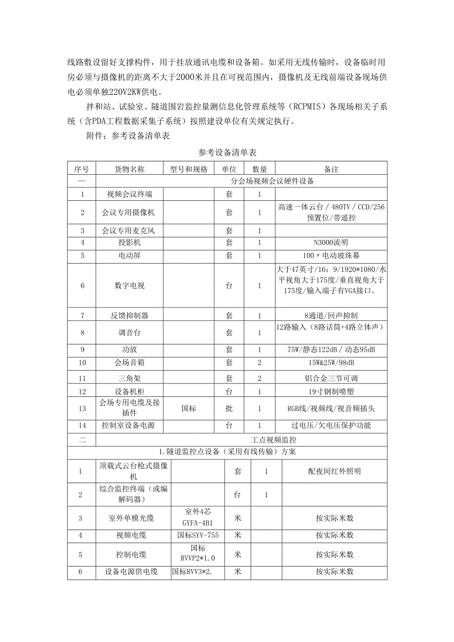 铁路建设项目信息系统建设标准及信息系统设备清单表.docx_第2页