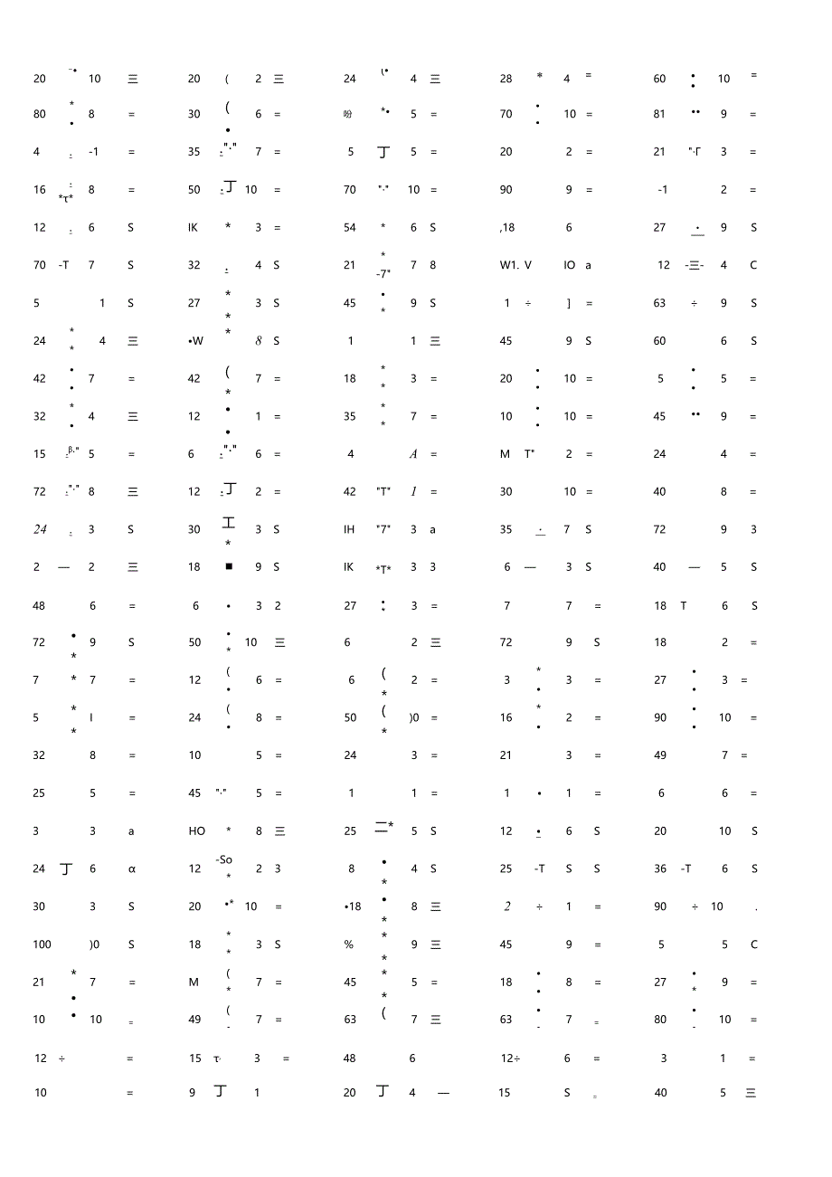 100以内整数除法计算单元测试训练题大全附答案.docx_第2页