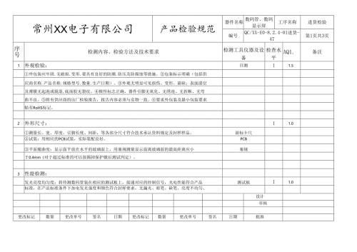 数码管、数码显示屏进货检验标准.docx
