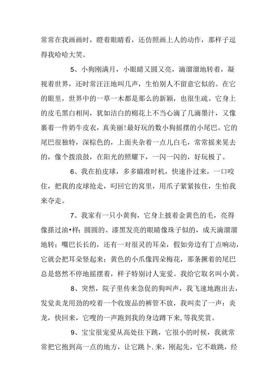优美段落：描写动物的优美段落精选.docx_第2页