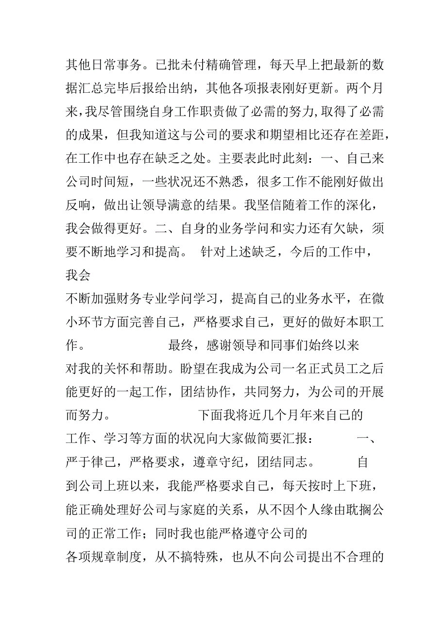 出纳转正工作总结.docx_第2页