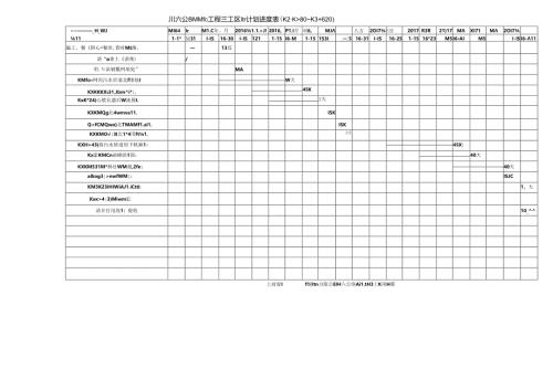 川六路进度计划3工区.docx