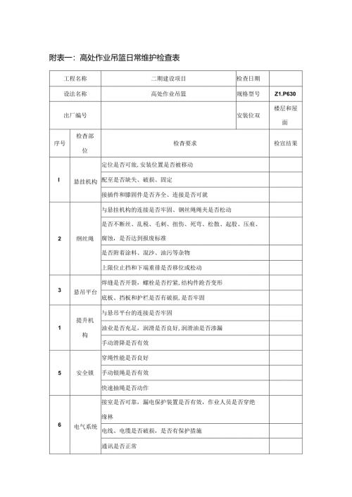 吊篮施工用表.docx