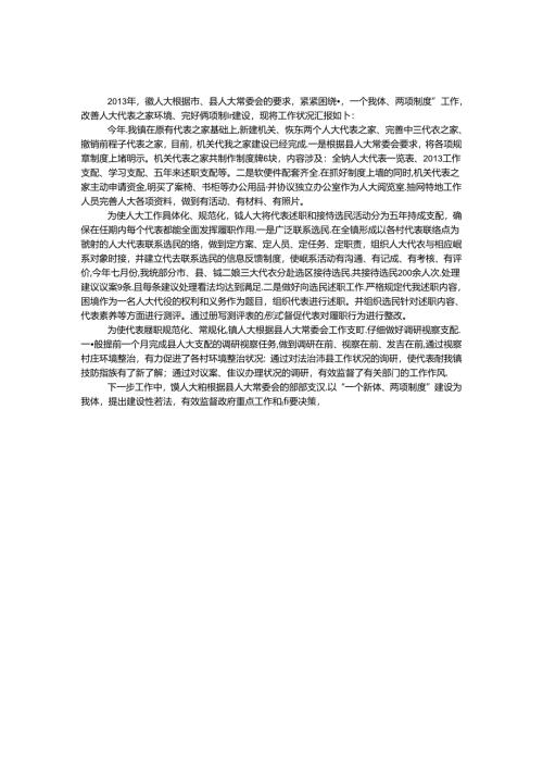 全镇两项制度建设汇报材料.docx