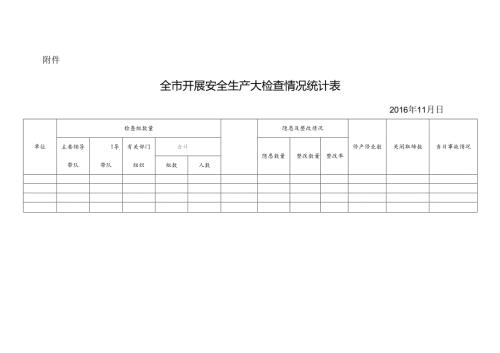 全市安全检查情况统计表.docx