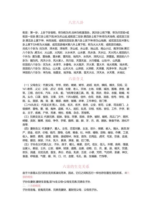 六爻常用.docx