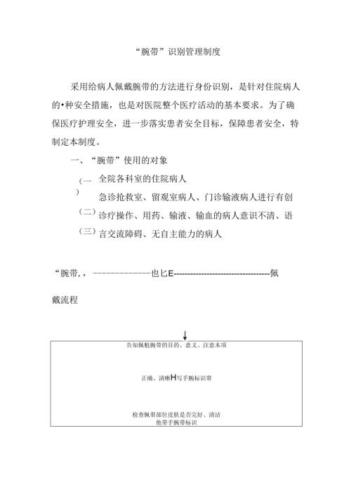“腕带”识别管理制度.docx