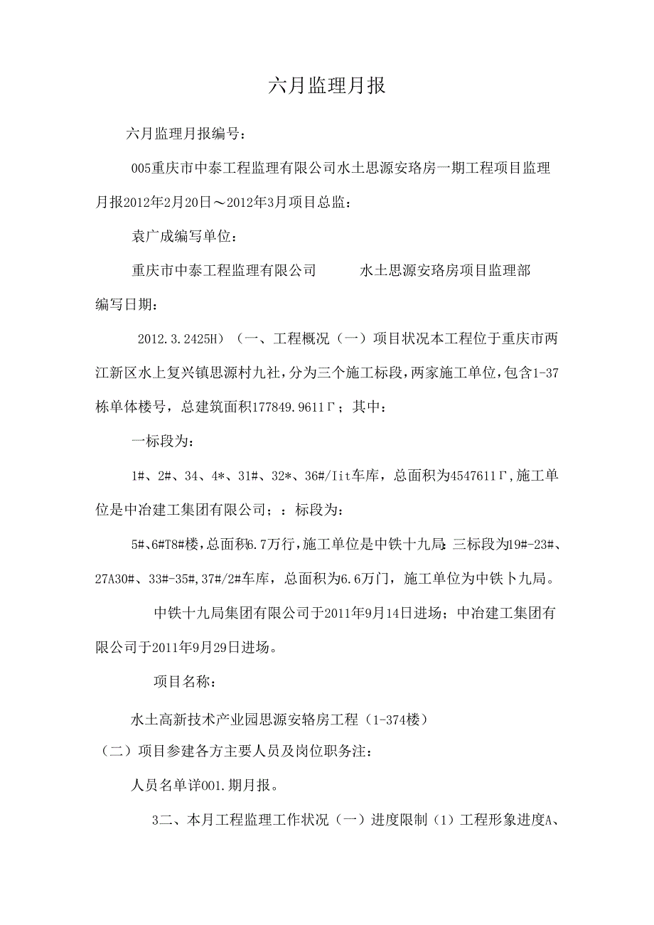 六月监理月报.docx_第1页