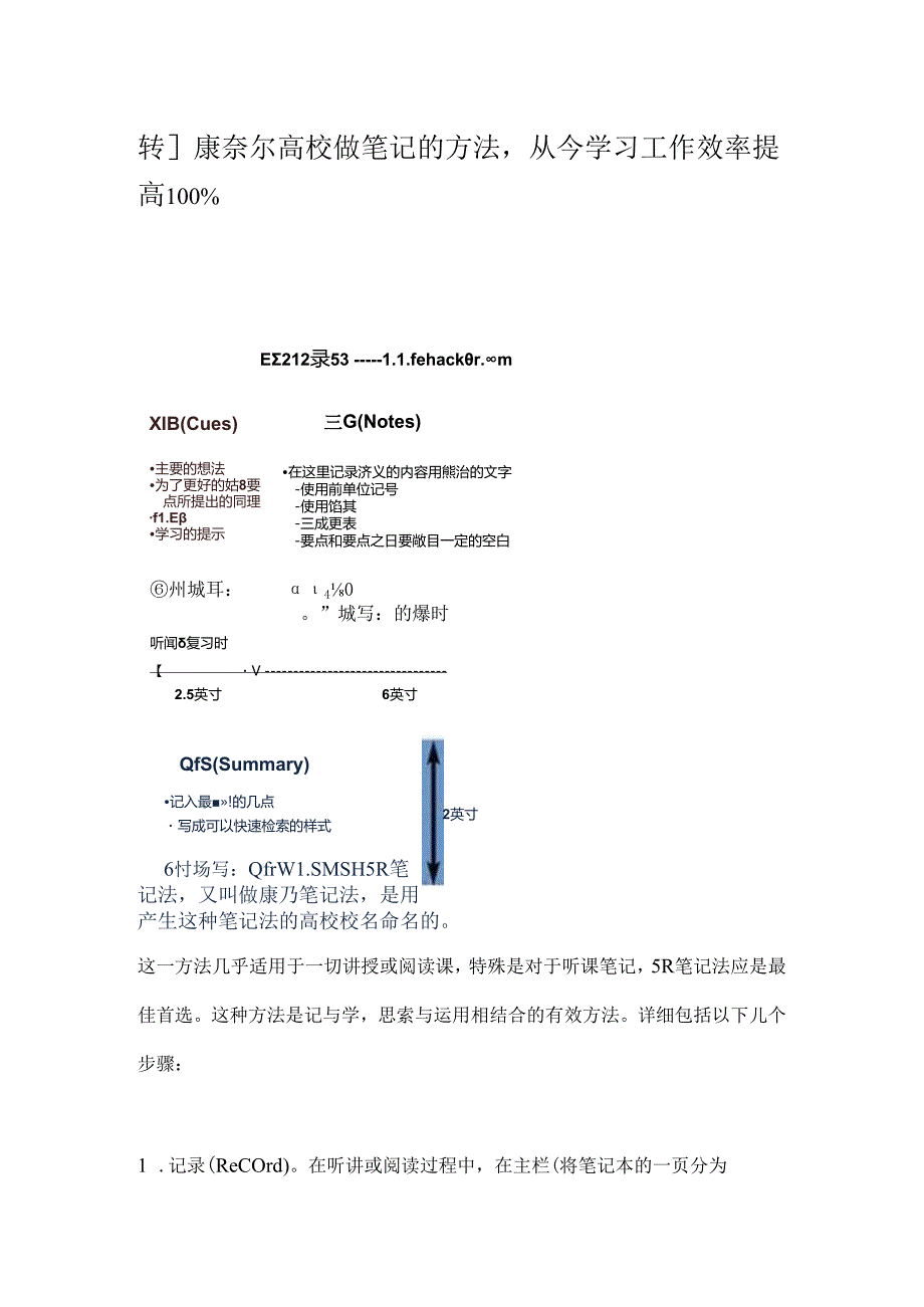 康奈尔笔记记法.docx_第1页