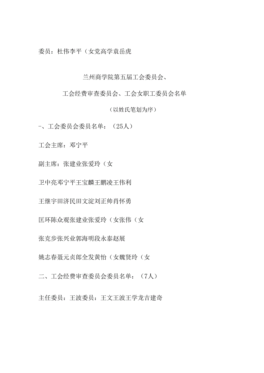 兰州商学院第四届教职工代表大会和第五次工会会员代表大会三委-(精).docx_第3页