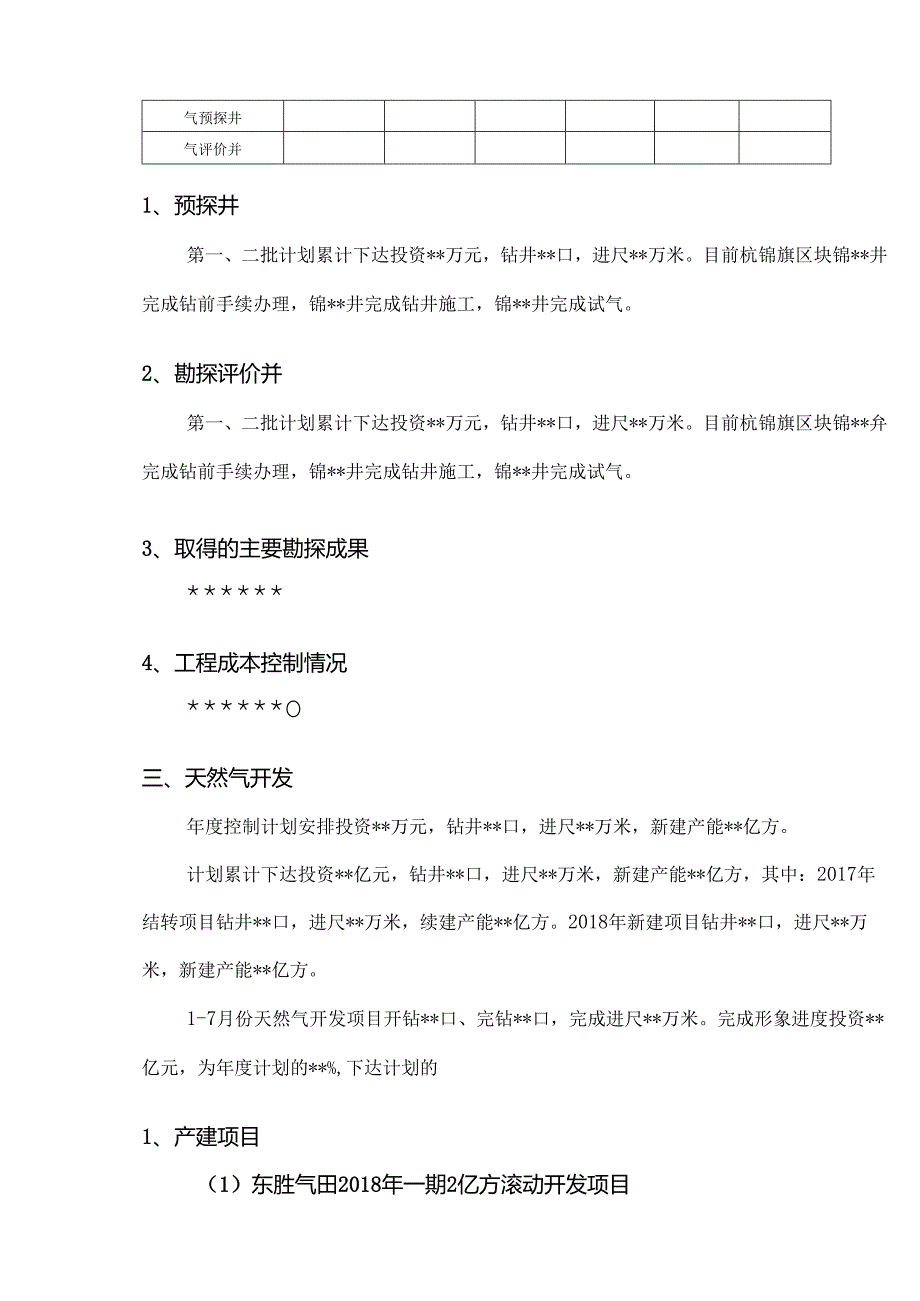 附件1：采气二厂2018年投资计划执行情况分析及2019年投资计划建议编制格式.docx_第3页