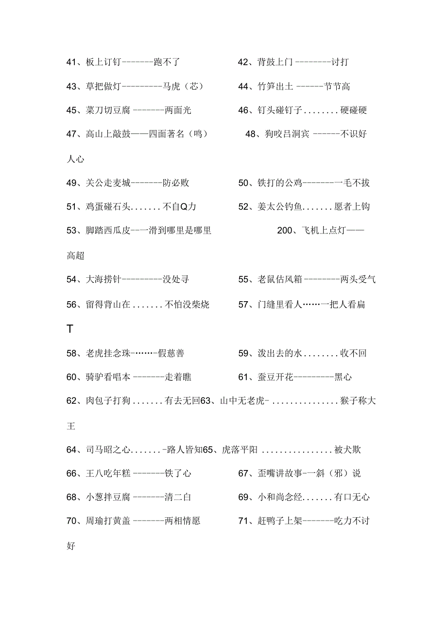 小升初常考歇后语大全.docx_第2页