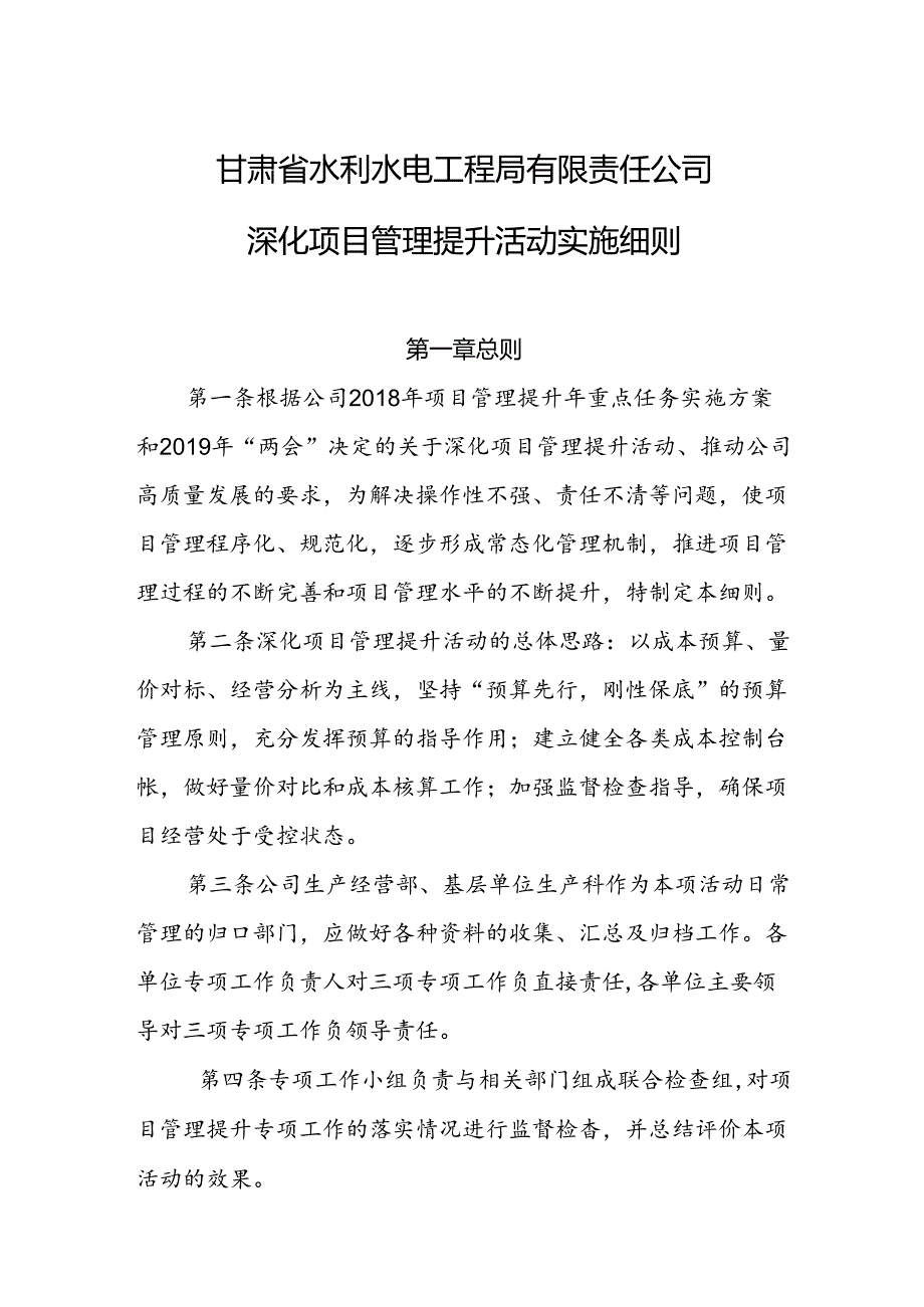 项目管理提升实施细则.docx_第1页