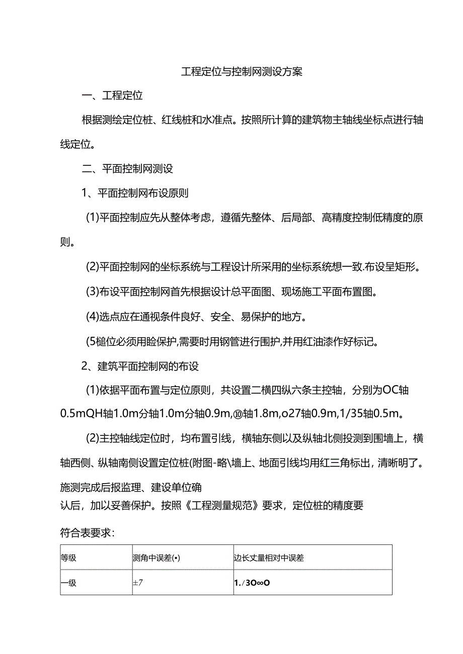 工程定位与控制网测设方案.docx_第1页