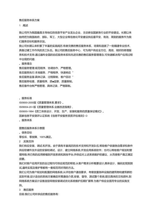 售后服务体系方案97510.docx