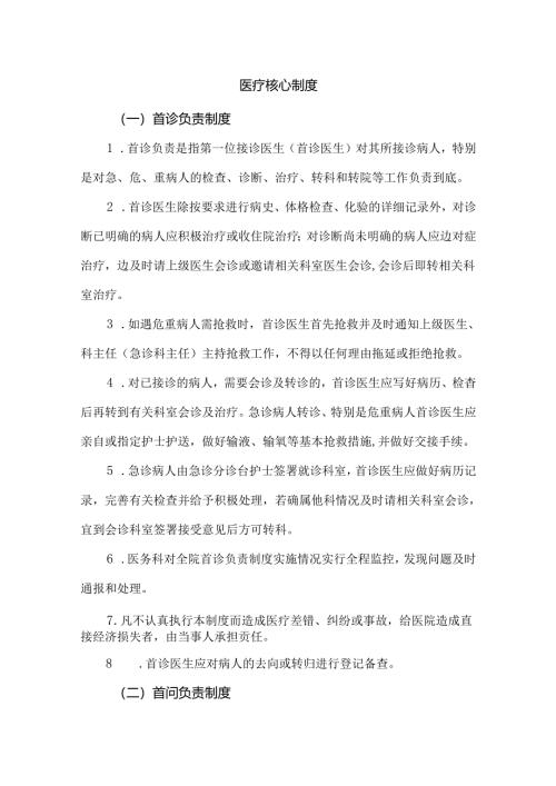 医疗核心制度.docx