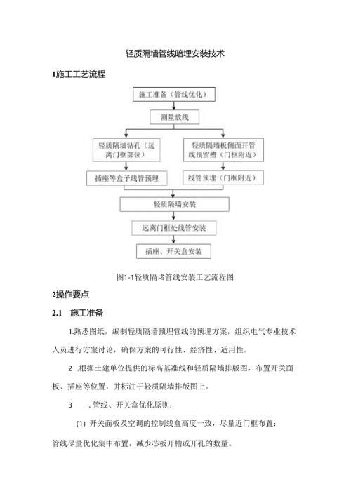 轻质隔墙管线暗埋安装技术.docx