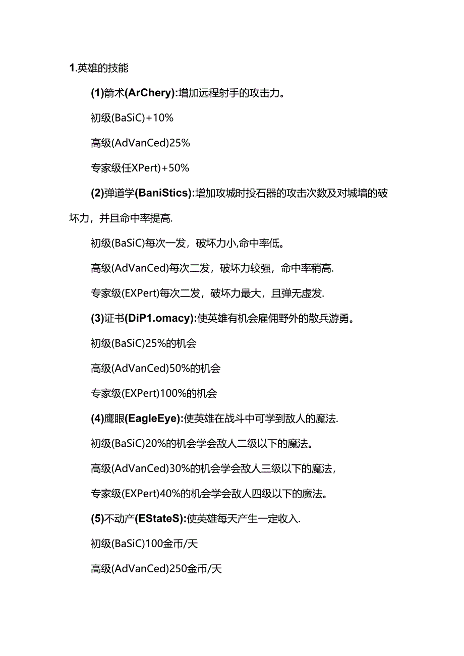 魔法门英雄无敌2游戏技巧总结.docx_第1页