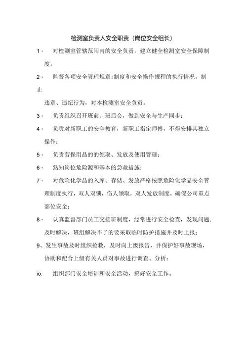检测室负责人安全职责.docx
