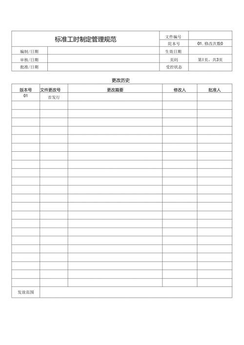 标准工时制定管理规范.docx