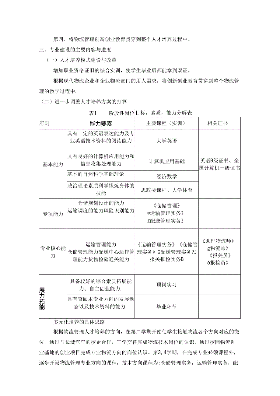 职业学院现代物流管理专业三年建设规划方案.docx_第3页