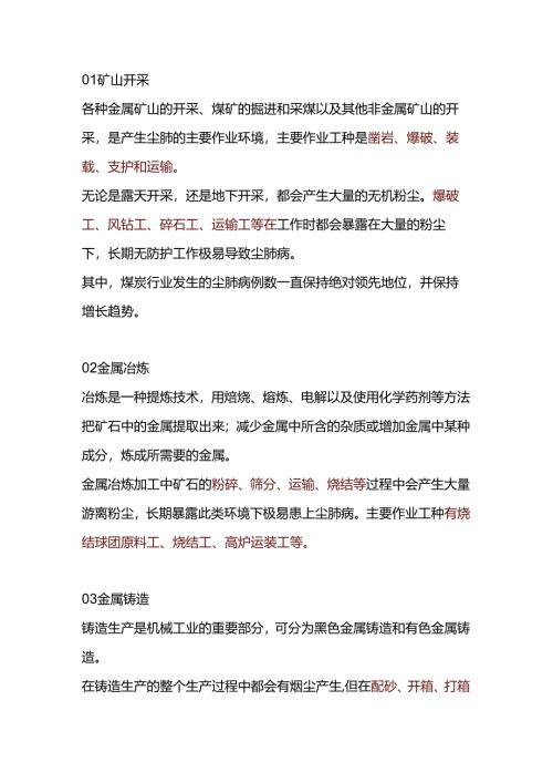 职业健康：高危行业尘肺病总结.docx