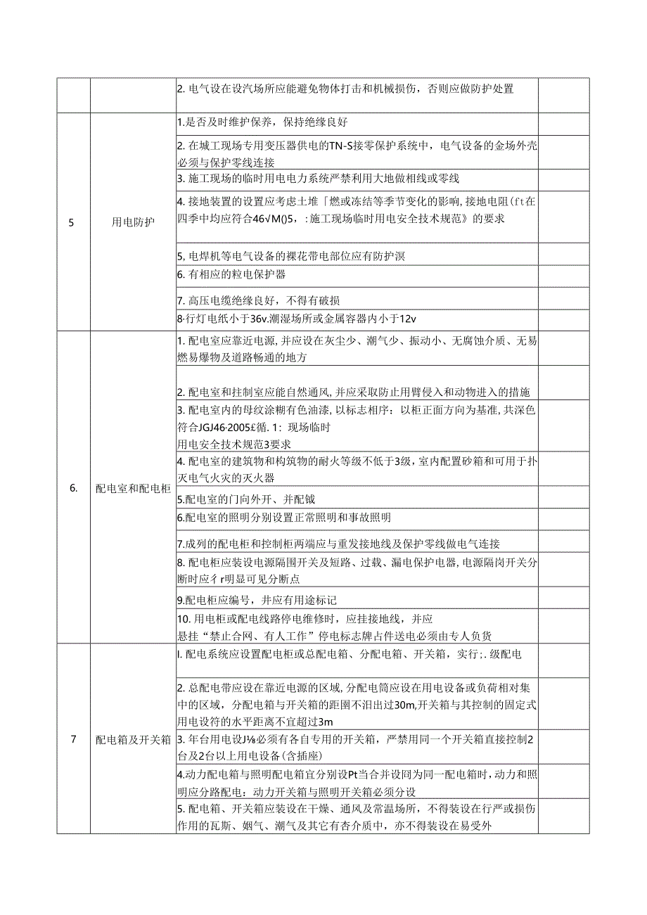 施工现场临时用电安全隐患排查表.docx_第2页