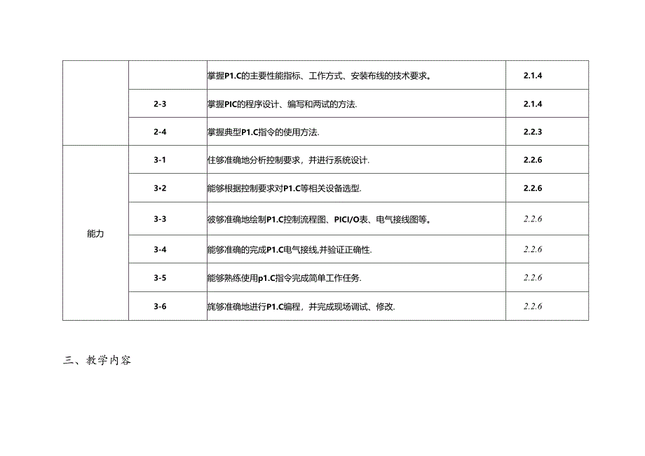 职业技术学校电气自动化技术《PLC应用技术》课程标准.docx_第3页