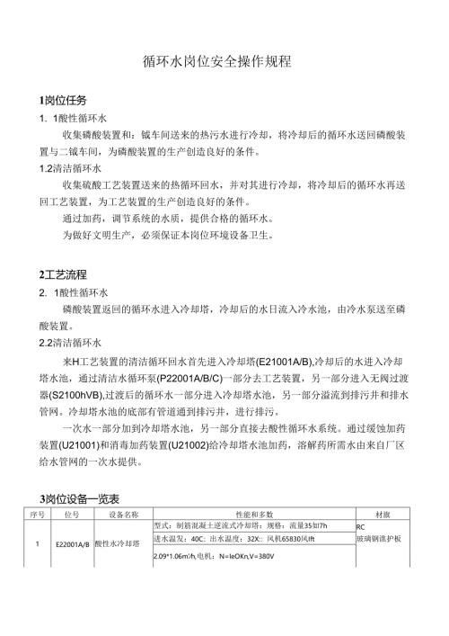 循环水岗位安全操作规程.docx