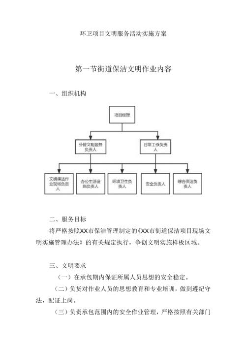环卫项目文明服务活动实施方案.docx