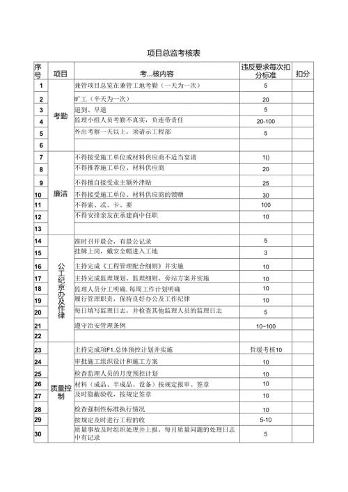 项目总监考核表.docx
