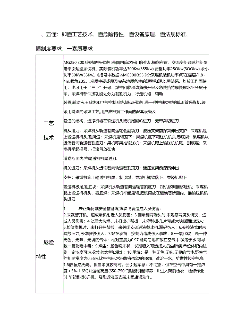 采煤机司机五懂五会五能手册.docx_第1页