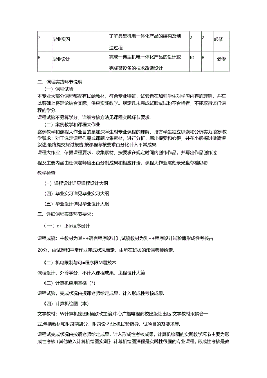 安徽电大开放教育试点机械设计制造及其自动化专业(本科).docx_第2页