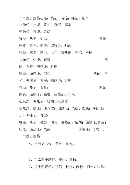 十二经引经药.docx