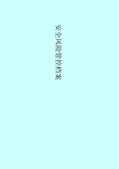 安全风险管控档案.docx
