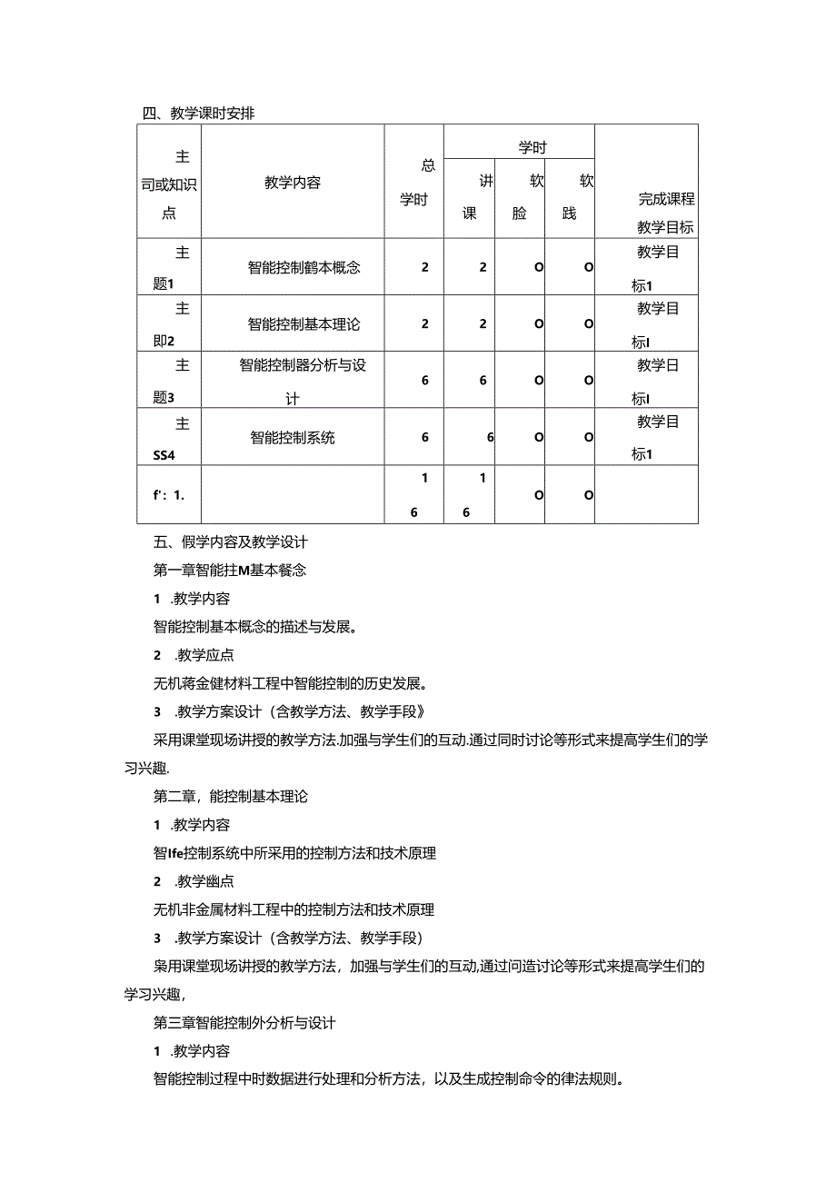 无机非金属材料工程《智能控制概论》课程教学大纲.docx_第2页