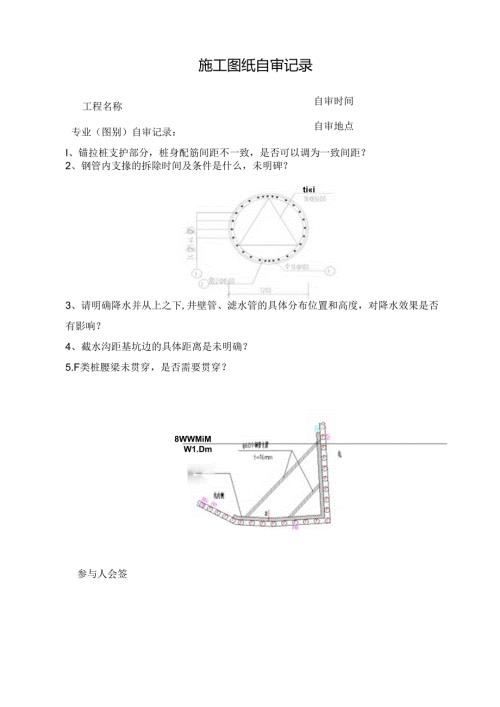 施工图纸自审记录表.docx