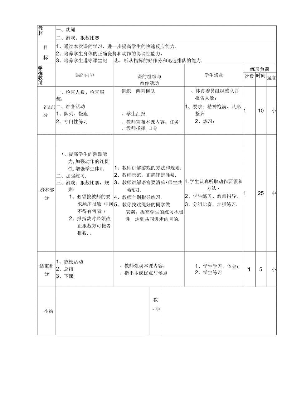 重点小学新四年级体育课教案全集全集.docx_第2页