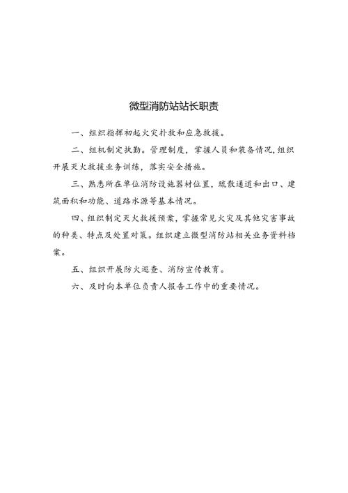 微型消防站制度.docx