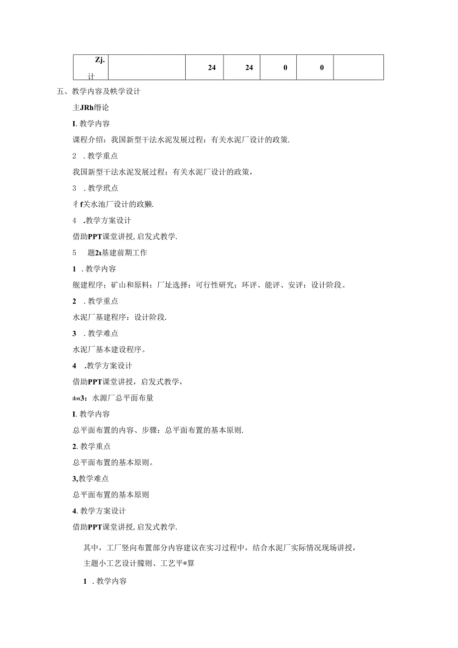 无机非金属材料工程《智能水泥厂工艺设计概论》课程教学大纲.docx_第3页