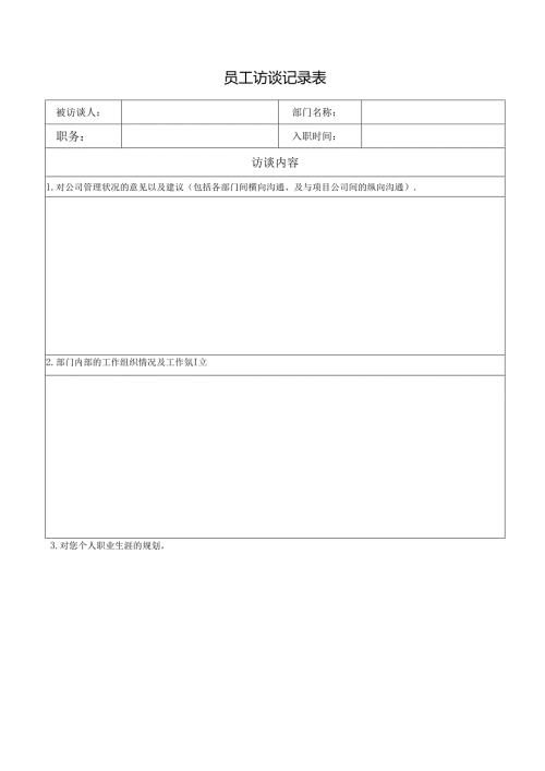 员工访谈记录表.docx