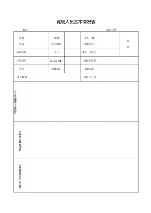 竞聘人员基本情况表.docx