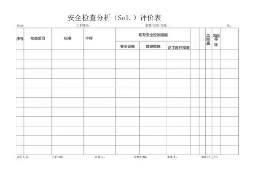 安全检查分析（SCL)（第四表）.docx