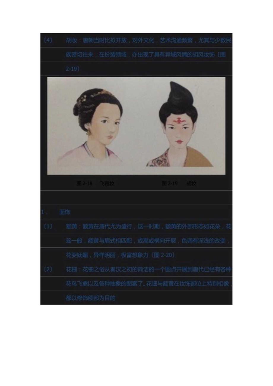 唐朝妆容发展史.docx_第1页