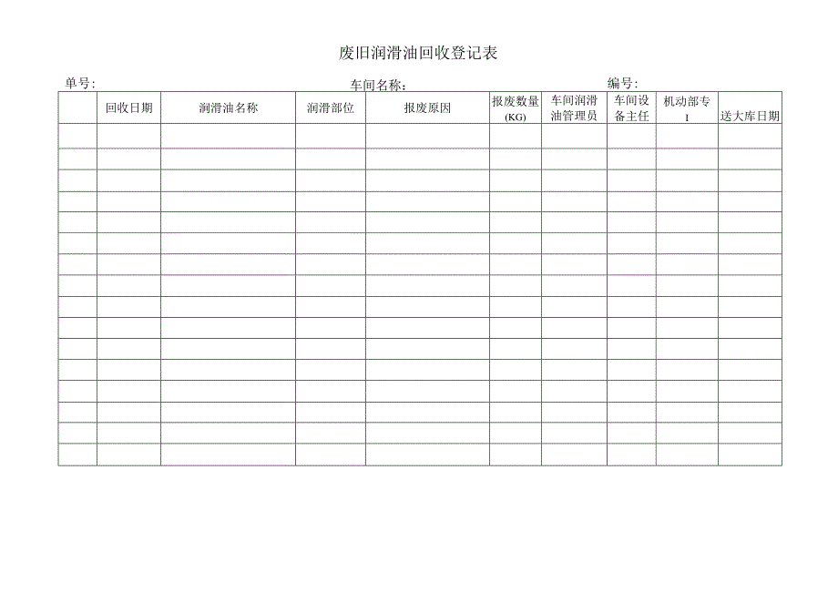 废旧润滑油回收登记表.docx_第1页