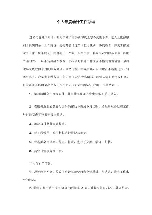 实习生个人年度会计工作总结.docx