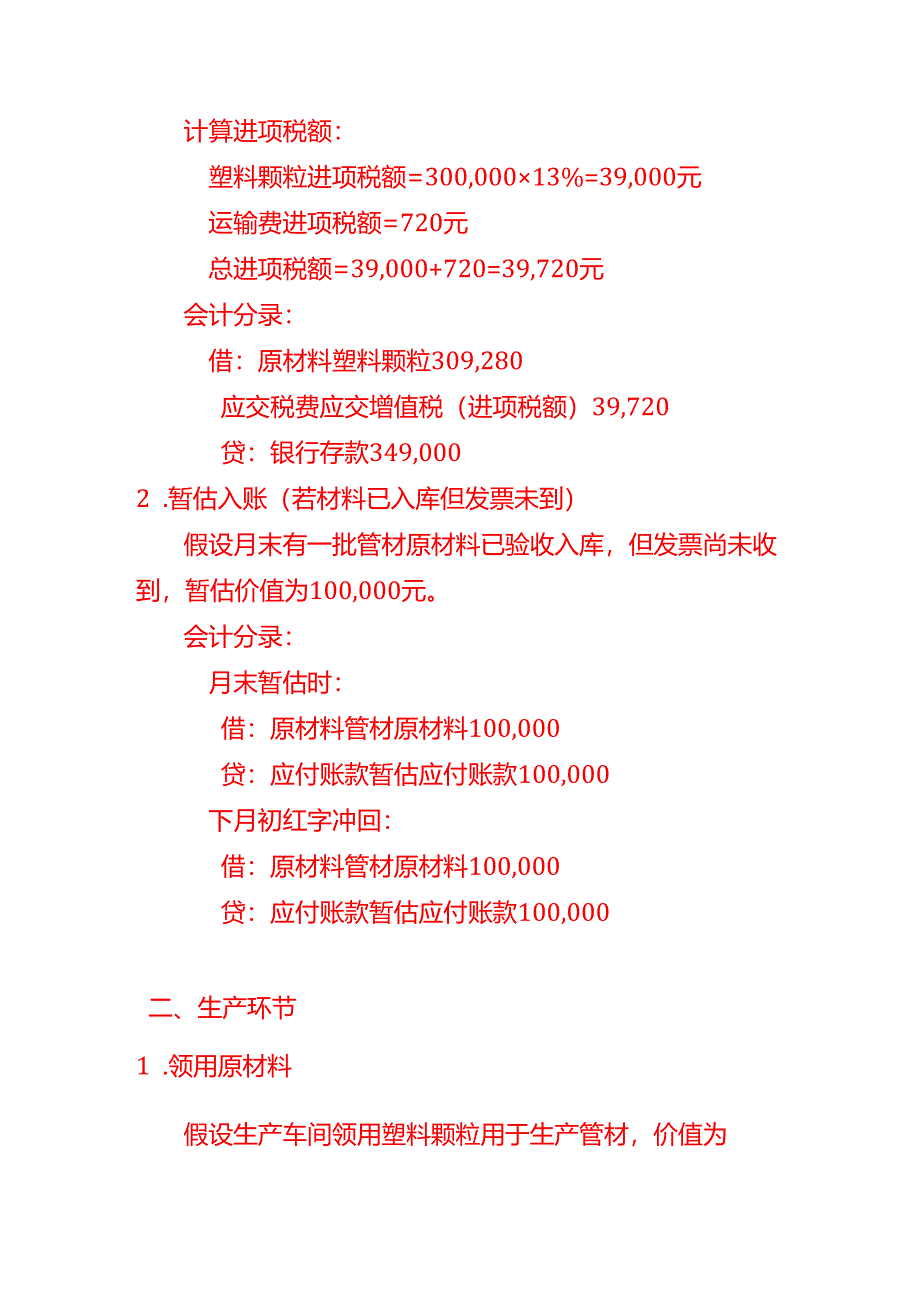 管材加工厂会计核算账务处理-做账分录模板.docx_第2页