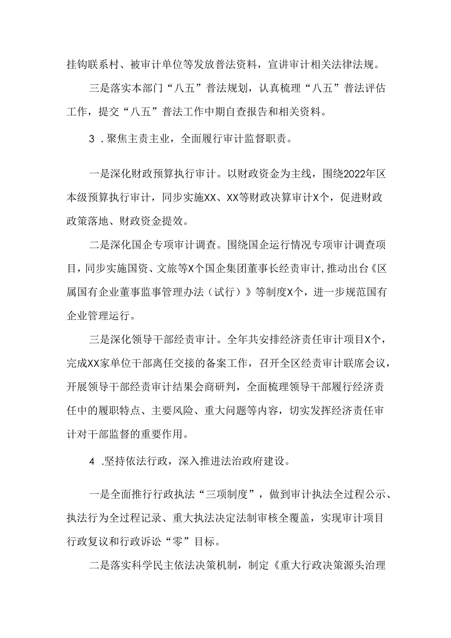 2024年审计局依法履职情况述职报告.docx_第3页