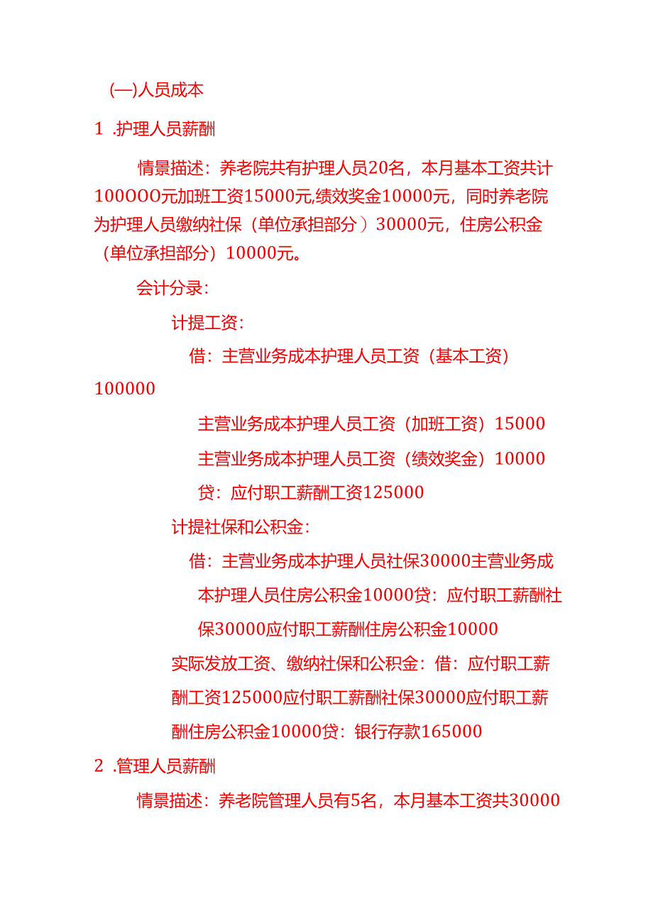 养老院账务处理核算-做账分录模板.docx_第3页