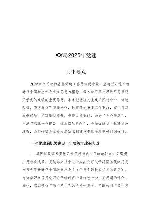 XX局2025年党建工作要点.docx